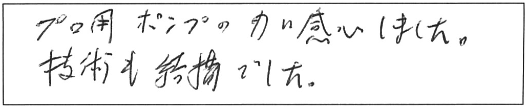 屋内詰まり除去などの作業/70代男性