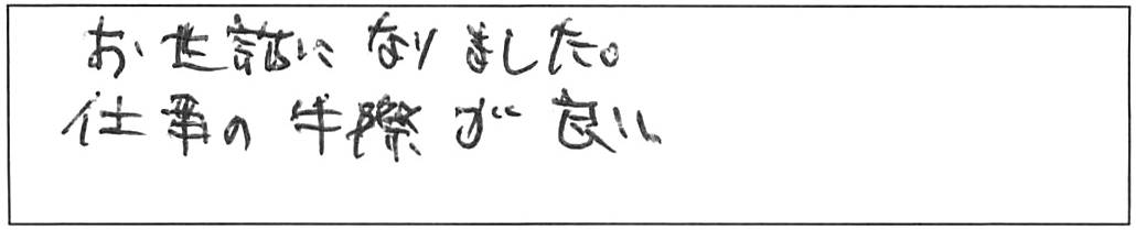 トイレ詰まり除去などの作業/70代男性