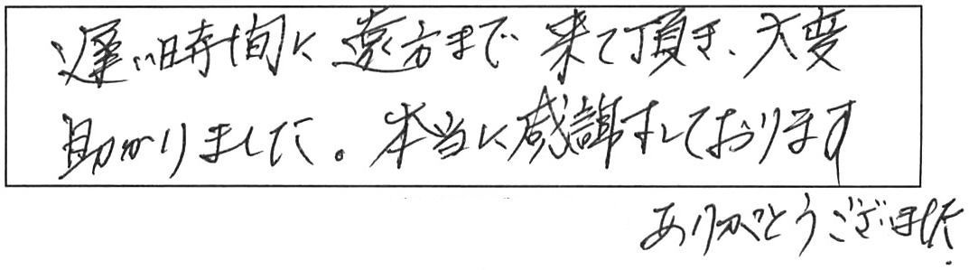 トイレ水漏れ修理などの作業/50代女性