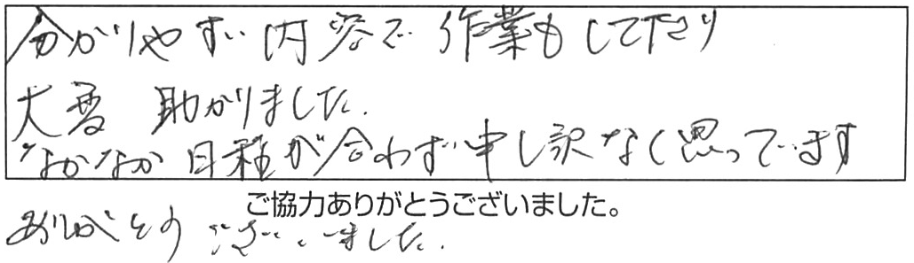 蛇口交換などの作業/60代男性