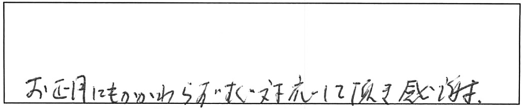 屋外詰まり除去などの作業/70代女性