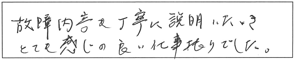 屋内詰まり除去などの作業/70代女性