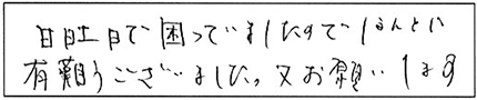 トイレ詰まり除去などの作業/70代男性