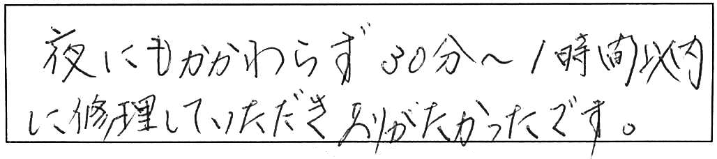 松江市鹿島町台所混合水栓交換作業/60代男性