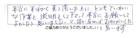 松江市/50代女/高圧洗浄機で台所の排水詰まりを解消